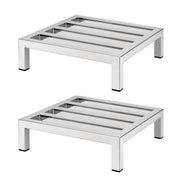 Darrahopens Tools > Tools Storage > Wall Storage Racks Giantz 35x35cm Dunnage Rack 2-Pack Stainless Steel Kitchen Floor Stand In Australia - Darrahopens