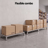 Darrahopens Tools > Tools Storage > Wall Storage Racks Giantz 60x35cm Dunnage Rack 2-Pack Stainless Steel Kitchen Floor Stand In Australia - Darrahopens