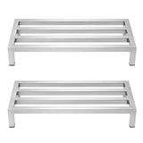 Darrahopens Tools > Tools Storage > Wall Storage Racks Giantz 60x35cm Dunnage Rack 2-Pack Stainless Steel Kitchen Floor Stand In Australia - Darrahopens