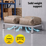 Darrahopens Tools > Tools Storage > Wall Storage Racks Giantz 60x35cm Dunnage Rack 2-Pack Stainless Steel Kitchen Floor Stand In Australia - Darrahopens