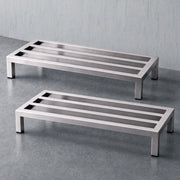 Darrahopens Tools > Tools Storage > Wall Storage Racks Giantz 60x35cm Dunnage Rack 2-Pack Stainless Steel Kitchen Floor Stand In Australia - Darrahopens