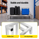 Darrahopens Tools > Tools Storage > Wall Storage Racks Giantz 60x35cm Dunnage Rack 2-Pack Stainless Steel Kitchen Floor Stand In Australia - Darrahopens
