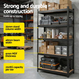Darrahopens Tools > Tools Storage > Wall Storage Racks Giantz Garage Shelving 1.6X0.8m Warehouse Shelves Storage Rack Pallet Racking Black