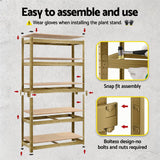 Darrahopens Tools > Tools Storage > Wall Storage Racks Giantz Garage Shelving 1.6X0.8m Warehouse Shelves Storage Rack Pallet Racking Yellow