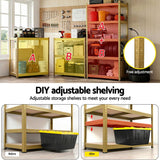 Darrahopens Tools > Tools Storage > Wall Storage Racks Giantz Garage Shelving 1.6X0.8m Warehouse Shelves Storage Rack Pallet Racking Yellow