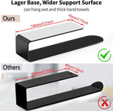 Darrahopens Tools > Tools Storage > Wall Storage Racks Hand Towel Holder, Self Adhesive Towel Racks for Bathroom Wall Mounted, 8 Inch Square Hand Towel Bar Stick on Wall for Kitchen Cabinet RV, Black (2 Pack)