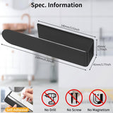 Darrahopens Tools > Tools Storage > Wall Storage Racks Hand Towel Holder, Self Adhesive Towel Racks for Bathroom Wall Mounted, 8 Inch Square Hand Towel Bar Stick on Wall for Kitchen Cabinet RV, Black (2 Pack)