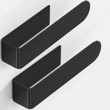 Darrahopens Tools > Tools Storage > Wall Storage Racks Hand Towel Holder, Self Adhesive Towel Racks for Bathroom Wall Mounted, 8 Inch Square Hand Towel Bar Stick on Wall for Kitchen Cabinet RV, Black (2 Pack)