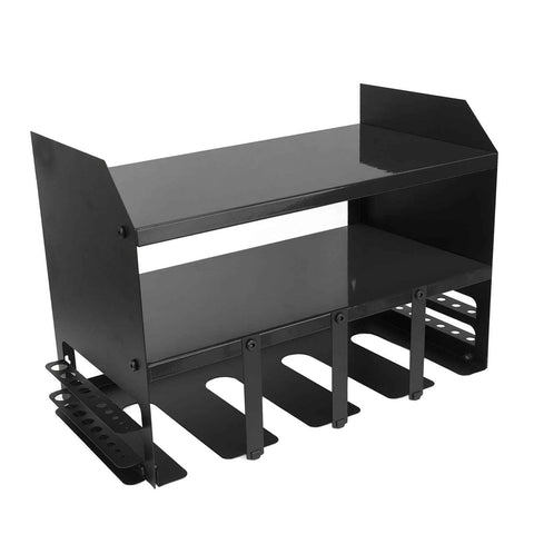 Darrahopens Tools > Tools Storage > Wall Storage Racks Power Tool Organizer 4 Slots Iron Structure Multifunctional Compact Drill Holder Wall Mount for Workshop Warehouse Black In Australia - Darrahopens