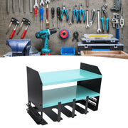Darrahopens Tools > Tools Storage > Wall Storage Racks Power Tool Organizer 4 Slots Iron Structure Multifunctional Compact Drill Holder Wall Mount for Workshop Warehouse Blue In Australia - Darrahopens