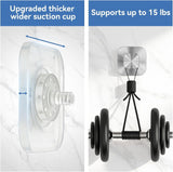 Darrahopens Tools > Tools Storage > Wall Storage Racks Suction Cup Hooks for Inside Shower,Heavy Duty Reusable No-Drill Hooks for Bathroom Wall,Glass,Windows,Tile - for Hanging Towels,Robes,Loofah-Wreath Hangers for Front Door,4packs (Silver)