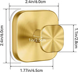 Darrahopens Tools > Tools Storage > Wall Storage Racks Suction Cup Hooks for Inside Shower,Heavy Duty Reusable No-Drill Hooks for Bathroom Wall,Glass,Windows,Tile-for Hanging Towels,Robes,Loofah - Wreath Hangers for Front Door,4packs (Gold)