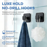 Darrahopens Tools > Tools Storage > Wall Storage Racks Suction Cup Hooks for Inside Shower,Heavy Duty Reusable No-Drill Hooks for Bathroom Wall,Glass,Windows,Tile-for Hanging Towels,Robes,Loofah - Wreath Hangers for Front Door,4packs (Black)