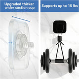 Darrahopens Tools > Tools Storage > Wall Storage Racks Suction Cup Hooks for Inside Shower,Heavy Duty Reusable No-Drill Hooks for Bathroom Wall,Glass,Windows,Tile-for Hanging Towels,Robes,Loofah - Wreath Hangers for Front Door,4packs (Black)