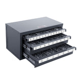 Darrahopens Tools > Tools Storage > Work Benches VEVOR Drill Bit Dispenser Cabinet, Three-Drawer Drill Bit Organizer Cabinet for 1/16" to 1/2", Steel Drill Dispenser Organizer Cabinet with Labels, Stackable Drill Dispenser for Drill Bit Storage