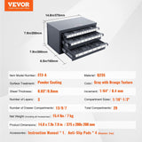 Darrahopens Tools > Tools Storage > Work Benches VEVOR Drill Bit Dispenser Cabinet, Three-Drawer Drill Bit Organizer Cabinet for 1/16" to 1/2", Steel Drill Dispenser Organizer Cabinet with Labels, Stackable Drill Dispenser for Drill Bit Storage