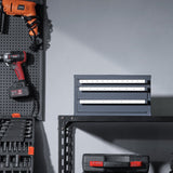 Darrahopens Tools > Tools Storage > Work Benches VEVOR End Mill Dispenser Cabinet, Three-Drawer End Mill Organizer Cabinet for 1/8" to 1", Steel End Mill Dispenser Organizer Cabinet with Labels, 29-Compartment Stackable for End Mill Storage