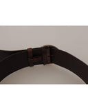 Darrahopens Women's Fashion > Accessories Authentic Dolce &amp; Gabbana Leather Belt with Engraved Logo Buckle 90 cm Women