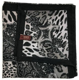 Darrahopens Women's Fashion > Accessories DENTS Ladies Animal Print & Paisley Scarf MADE IN ITALY Womens Warm Winter - Black