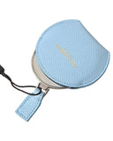 Darrahopens Women's Fashion > Accessories Dolce & Gabbana Women's Light Blue Calfskin Leather Mirror Holder - One Size