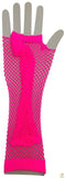 Darrahopens Women's Fashion > Accessories FISHNET GLOVES Fingerless Elbow Length 70s 80s Womens Costume Party Dance - Hot Pink - One Size