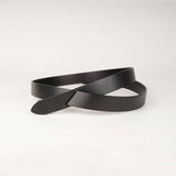 Darrahopens Women's Fashion > Accessories Peroz Arla Women's Black Leather Knotted Belt