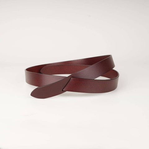 Darrahopens Women's Fashion > Accessories Peroz Arla Women's Brown Leather Knotted Belt