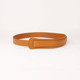 Darrahopens Women's Fashion > Accessories Peroz Ida Women's Tan Leather Knot Belt