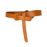 Darrahopens Women's Fashion > Accessories Peroz Ida Women's Tan Leather Knot Belt