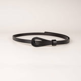 Darrahopens Women's Fashion > Accessories Peroz Joy Women's Black Leather Knot Belt