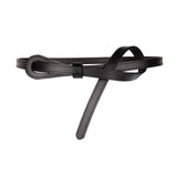 Darrahopens Women's Fashion > Accessories Peroz Joy Women's Black Leather Knot Belt