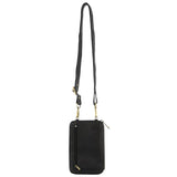 Darrahopens Women's Fashion > Accessories Pierre Cardin Ladies Leather Cross Body Bag/Wallet Bag/Clutch Wallet - Black