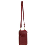 Darrahopens Women's Fashion > Accessories Pierre Cardin Ladies Leather Cross Body Bag/Wallet Bag/Clutch Wallet - Red