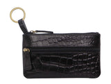 Darrahopens Women's Fashion > Accessories Pierre Cardin Ladies Womens Genuine Leather RFID Coin Purse Wallet - Black (Croc)