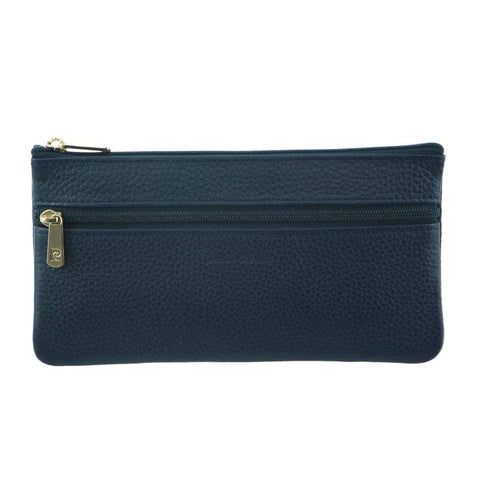 Darrahopens Women's Fashion > Accessories Pierre Cardin Ladies Womens Genuine Soft Leather Italian Wallet - Navy