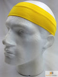 Darrahopens Women's Fashion > Accessories PLAIN HEADBAND Elastic Stretch Sports Yoga Hair Band Unisex 8cm Wide Wrap - Yellow
