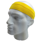 Darrahopens Women's Fashion > Accessories PLAIN HEADBAND Elastic Stretch Sports Yoga Hair Band Unisex 8cm Wide Wrap - Yellow