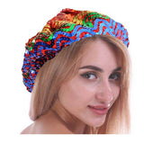 Darrahopens Women's Fashion > Accessories Rainbow Sequin French Beret Hat Gay LGBTQ Pride
