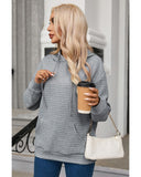 Darrahopens Women's Fashion > Activewear Azura Exchange Lattice Textured Kangaroo Pocket Hoodie - M