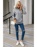 Darrahopens Women's Fashion > Activewear Azura Exchange Lattice Textured Kangaroo Pocket Hoodie - M