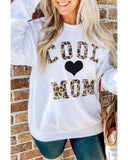 Darrahopens Women's Fashion > Activewear Azura Exchange Leopard Heart Print Pullover Sweatshirt - XL