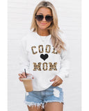 Darrahopens Women's Fashion > Activewear Azura Exchange Leopard Heart Print Pullover Sweatshirt - XL