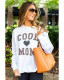 Darrahopens Women's Fashion > Activewear Azura Exchange Leopard Heart Print Pullover Sweatshirt - XL