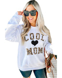 Darrahopens Women's Fashion > Activewear Azura Exchange Leopard Heart Print Pullover Sweatshirt - XL