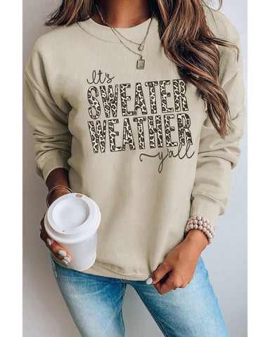 Darrahopens Women's Fashion > Activewear Azura Exchange Leopard Print Pullover Sweatshirt - S