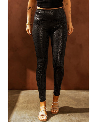 Darrahopens Women's Fashion > Activewear Azura Exchange Leopard Textured Leggings - XL