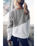 Darrahopens Women's Fashion > Activewear Azura Exchange Patchwork Dropped Shoulder Sweatshirt - S