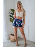 Darrahopens Women's Fashion > Bottoms Azura Exchange Drawstring Floral Shorts - S