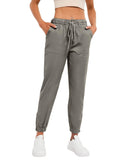 Darrahopens Women's Fashion > Bottoms Azura Exchange Pocketed Twill Jogger Pants - S