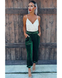 Darrahopens Women's Fashion > Bottoms Azura Exchange Solid Velvet Jogger Pants - XL